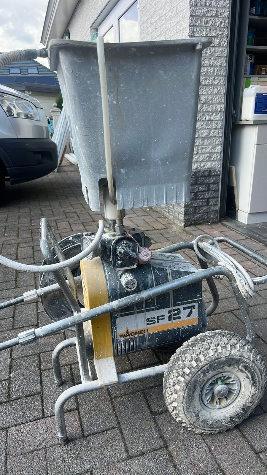 Wagner SF27 airless, Ophalen of Verzenden, Gebruikt, Verfspuit of Verfpomp