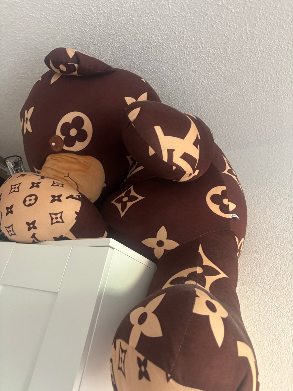 Grote Louis Vuitton stijl teddybeer, Gebruikt, Overige merken, Overige karakters, Beer