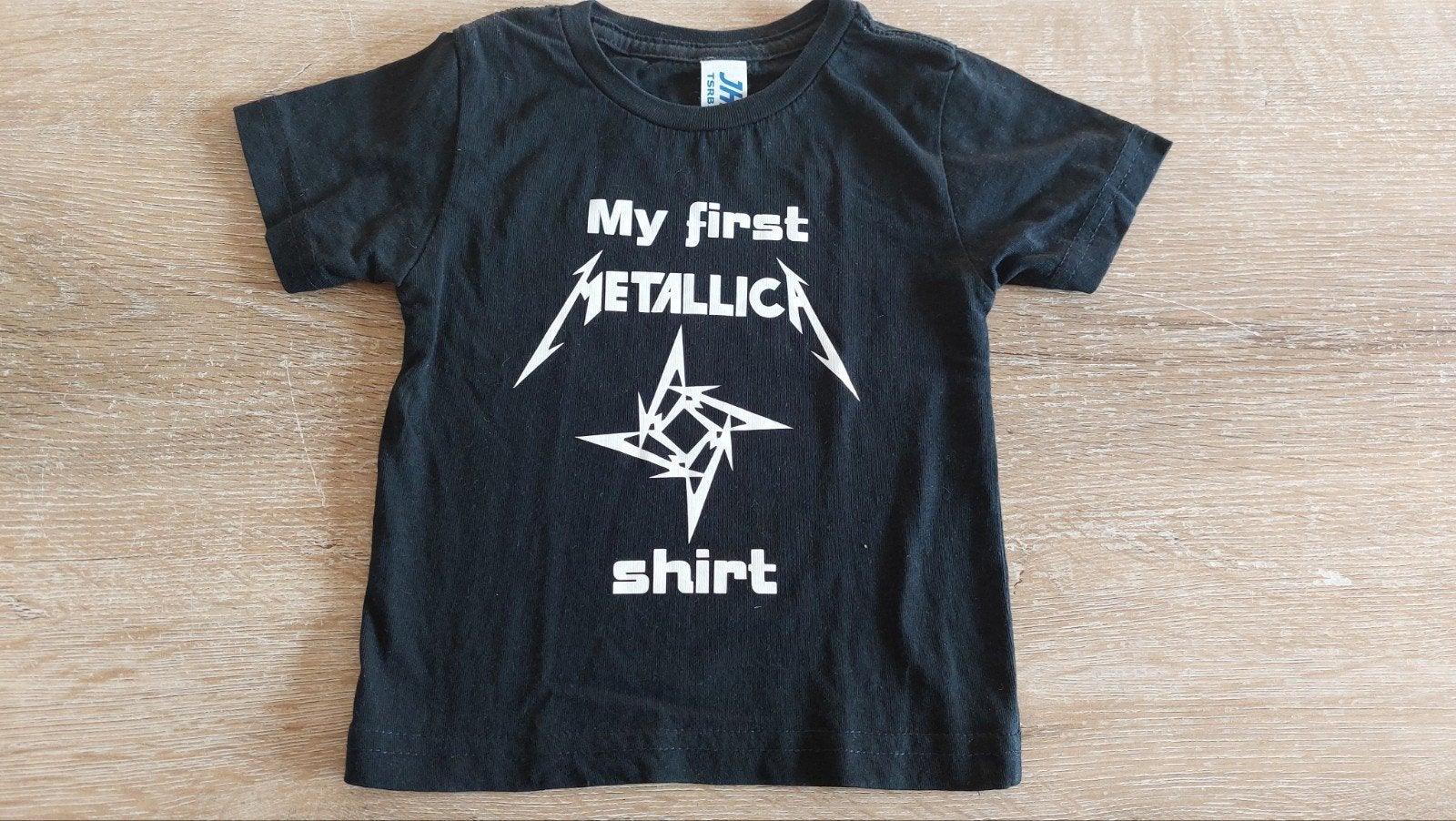 JHK 1 Baby kind my first Metallica shirt bandshirt rock band, Ophalen of Verzenden, Zo goed als nieuw, Jkh 1, Jongetje of Meisje