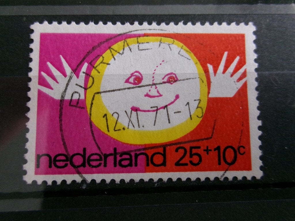 1971 - kinderzegel 25 + 10 ct (726d), Postzegels en Munten, Postzegels | Nederland, Verzenden, Gestempeld