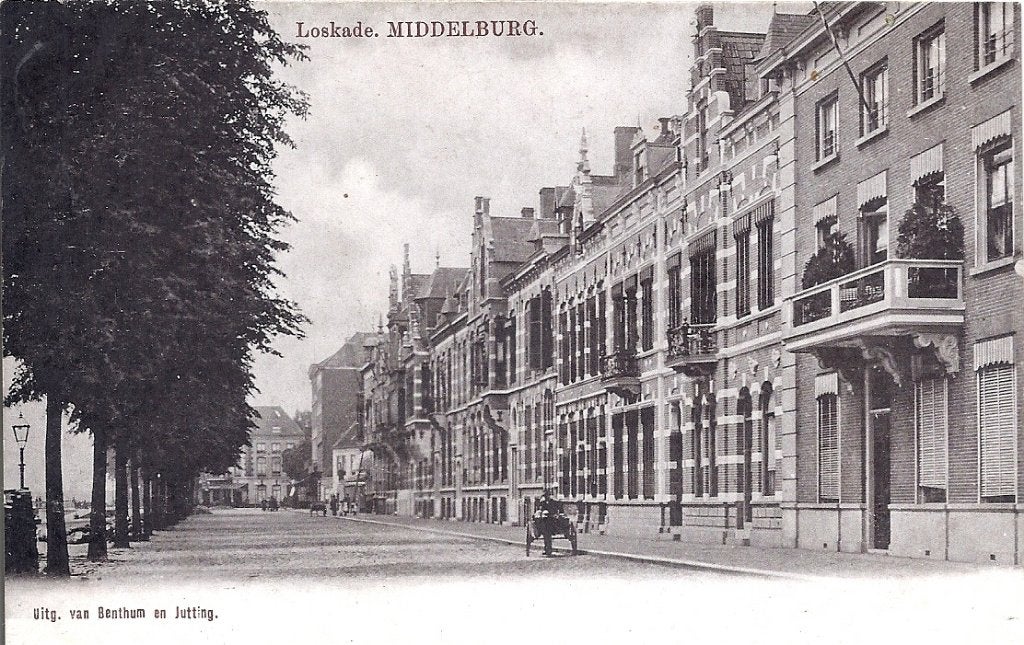 Middelburg Loskade met kar (oud), Verzenden, Voor 1920, Ongelopen, Zeeland