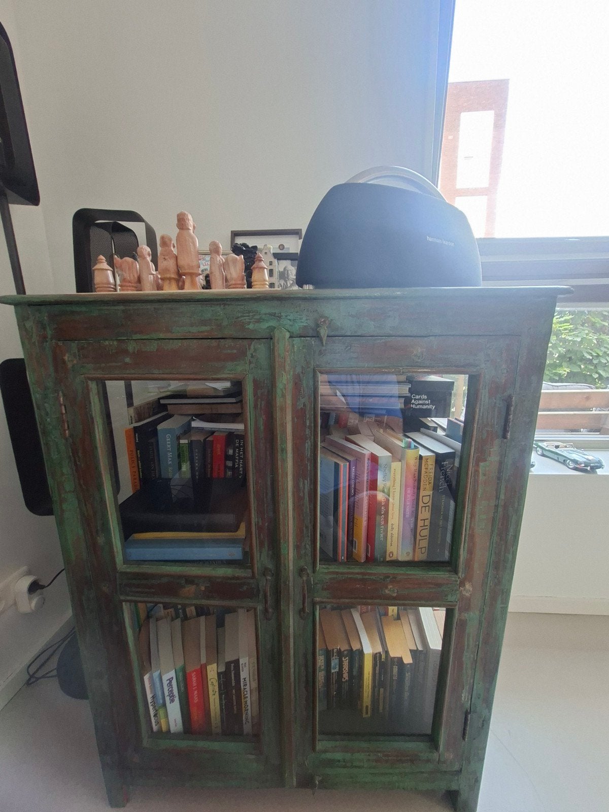 Unieke vintage (boeken)kast, Ophalen of Verzenden, 50 tot 75 cm, 50 tot 100 cm, Minder dan 100 cm