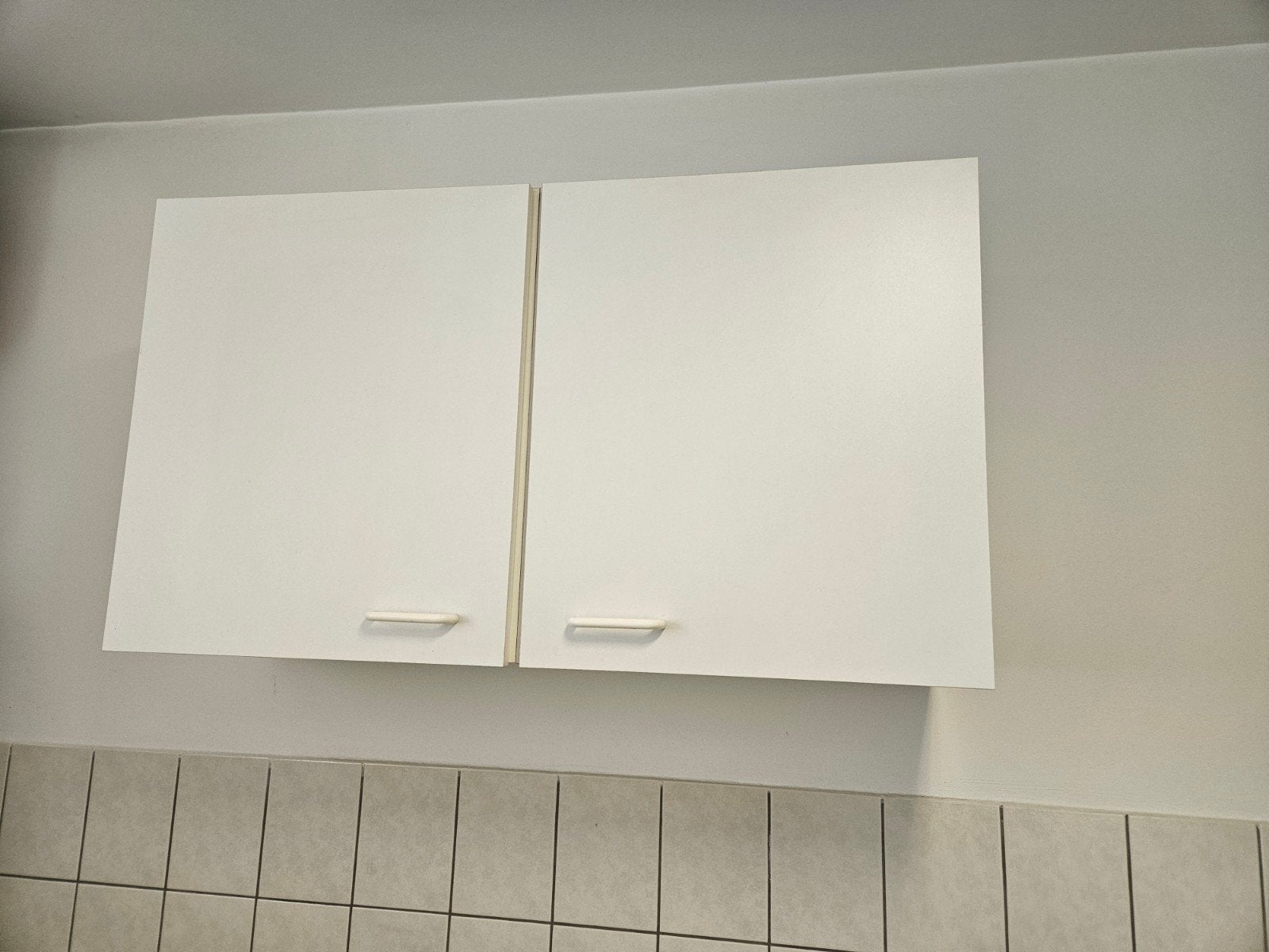 keukenkastje, wit hangkastje (2 delen) in goede staat., Ophalen, Wit, 50 tot 100 cm, Zo goed als nieuw