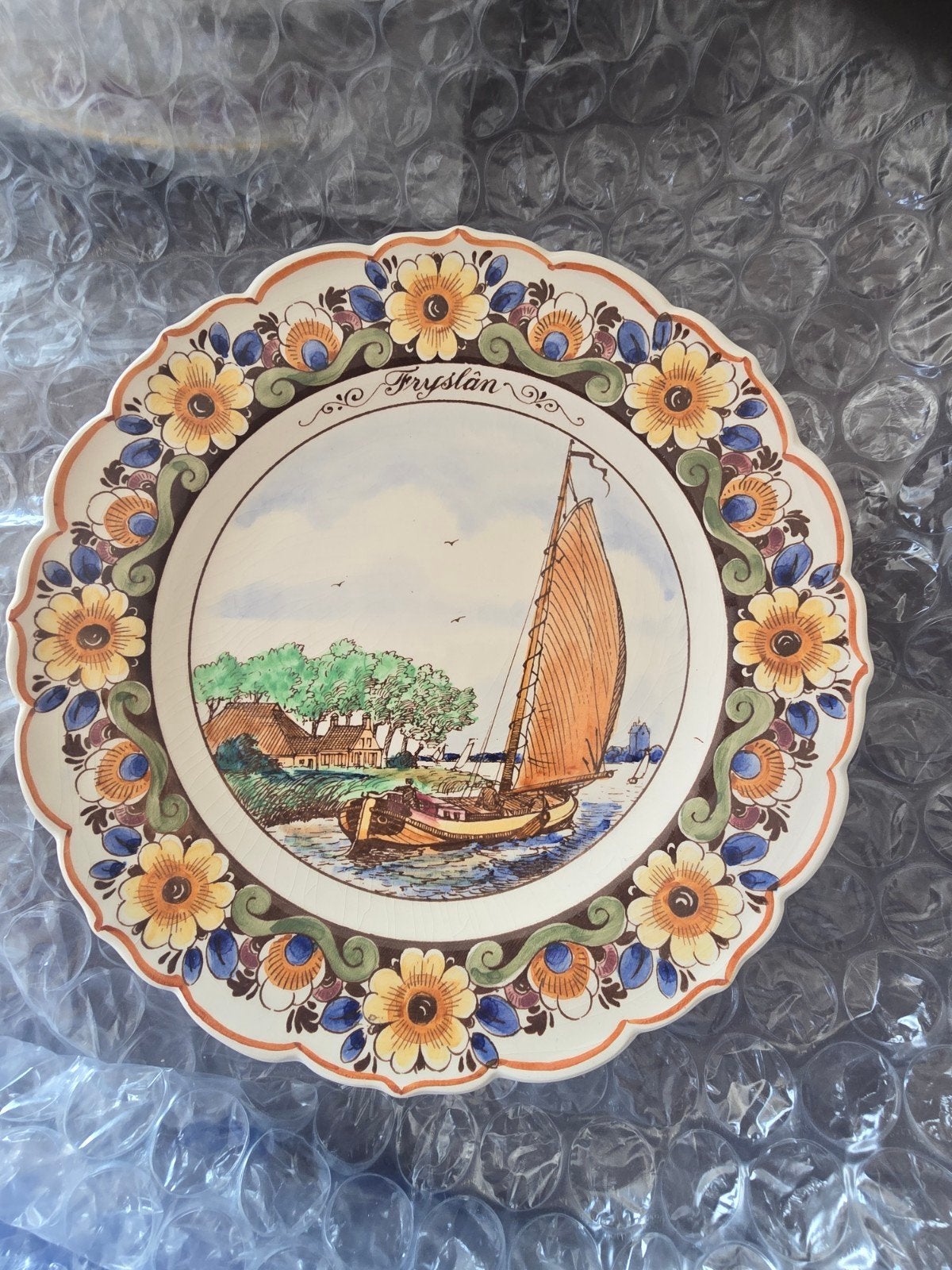 Handgeschilderd Friesland sierbord - Acro Menaldum, Ophalen of Verzenden