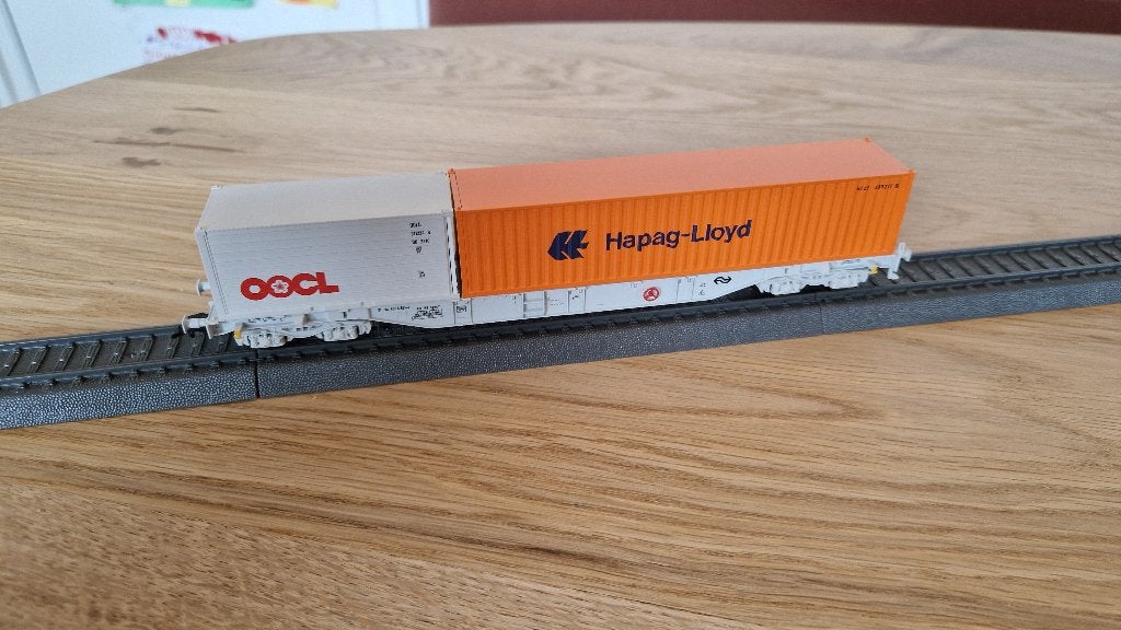 Fleischmann 945246K Containerwagen NS, Gelijkstroom, Fleischmann, Wagon, Ophalen of Verzenden