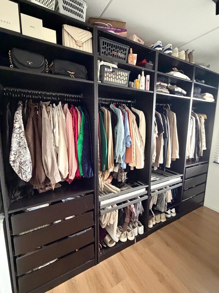 Ikea Pax Kledingkast 300x236x60 cm met luxe indeling, Huis en Inrichting, Ophalen, Gebruikt, 200 cm of meer, Glas