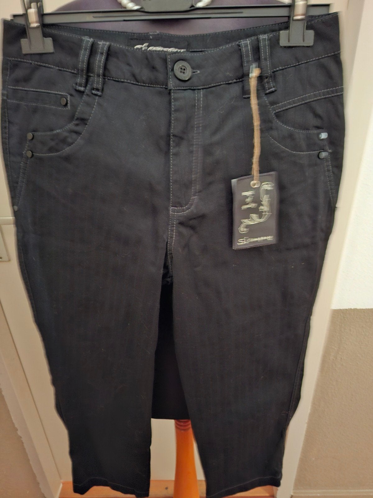Capri broek van het merk Si Company/mt.38, Maat 38/40 (M), Zwart, Si Company, Nieuw