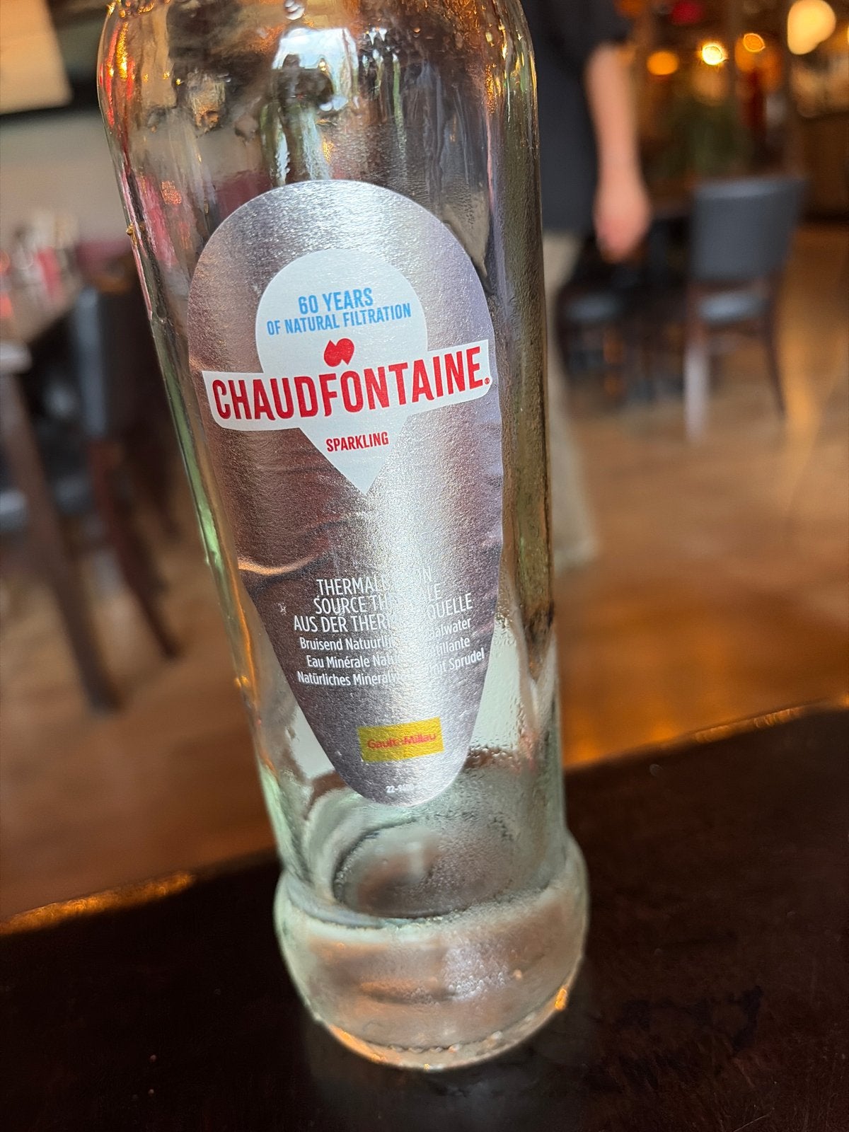 Lege Chaudfontaine Sparkling fles, Ophalen of Verzenden, Gebruikt