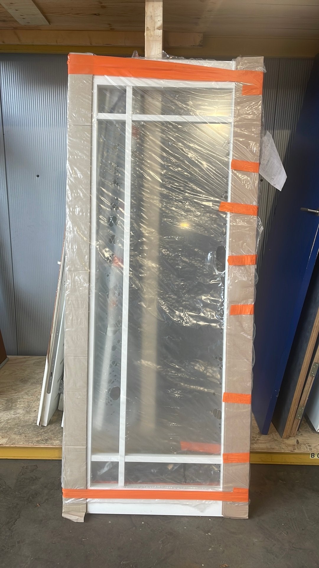 Opdekdeur met glas 93x231,5