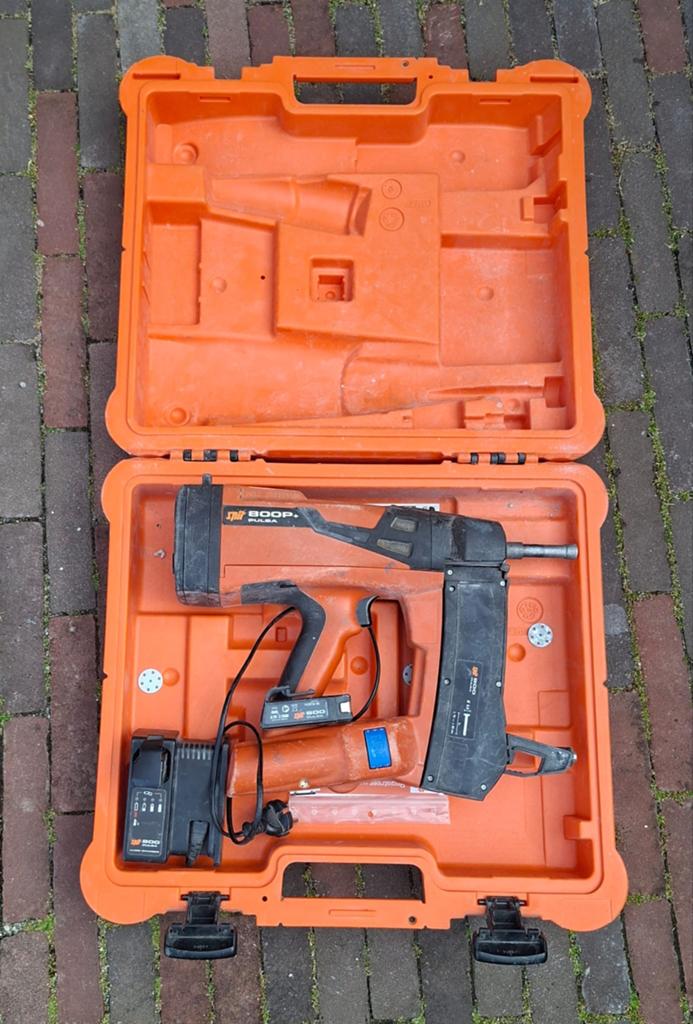 Spit Boop accu tacker met koffer en lader, Ophalen of Verzenden, Gebruikt
