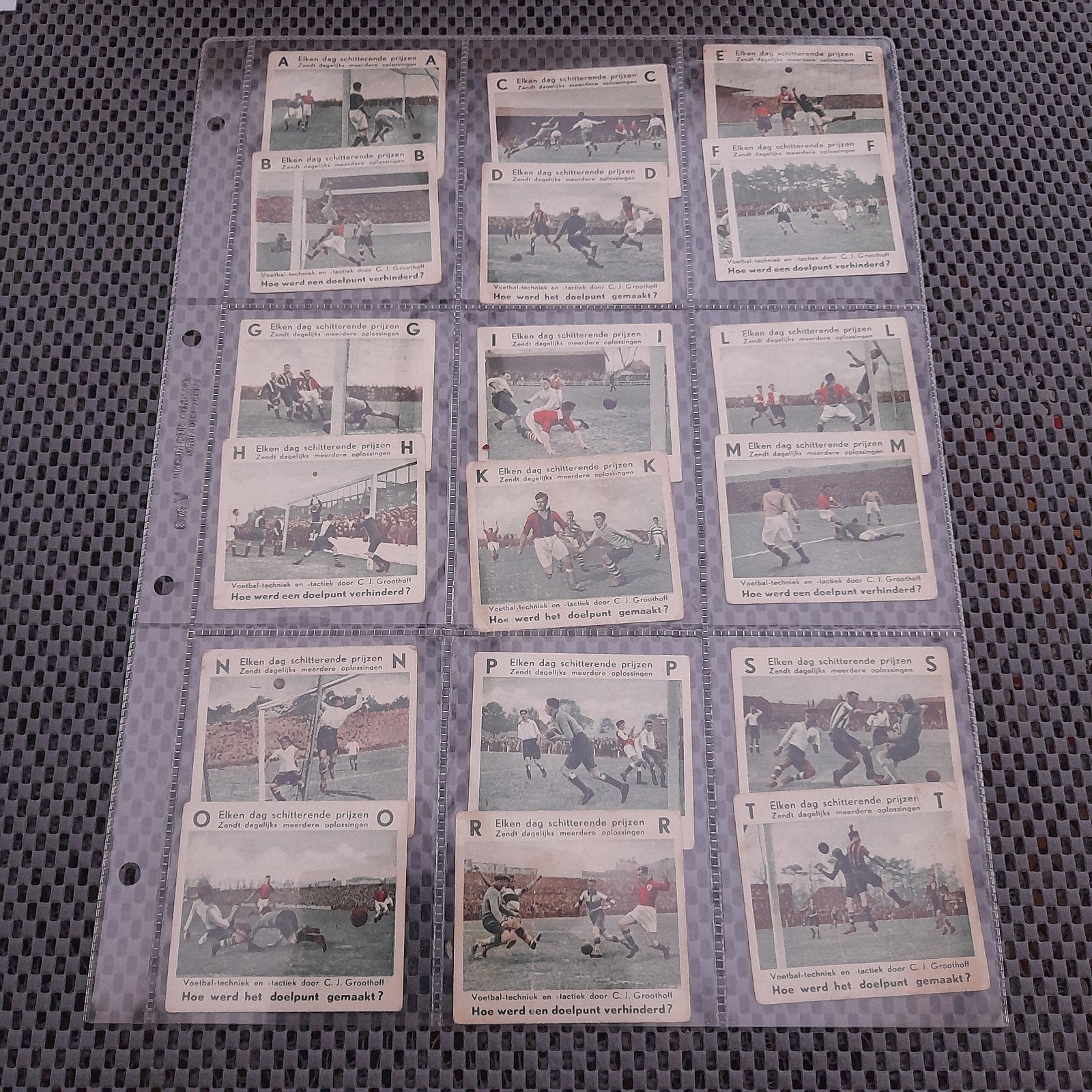 RadioVoetbalspel 1933, Ophalen of Verzenden, Gebruikt, Overige binnenlandse clubs, Poster, Plaatje of Sticker