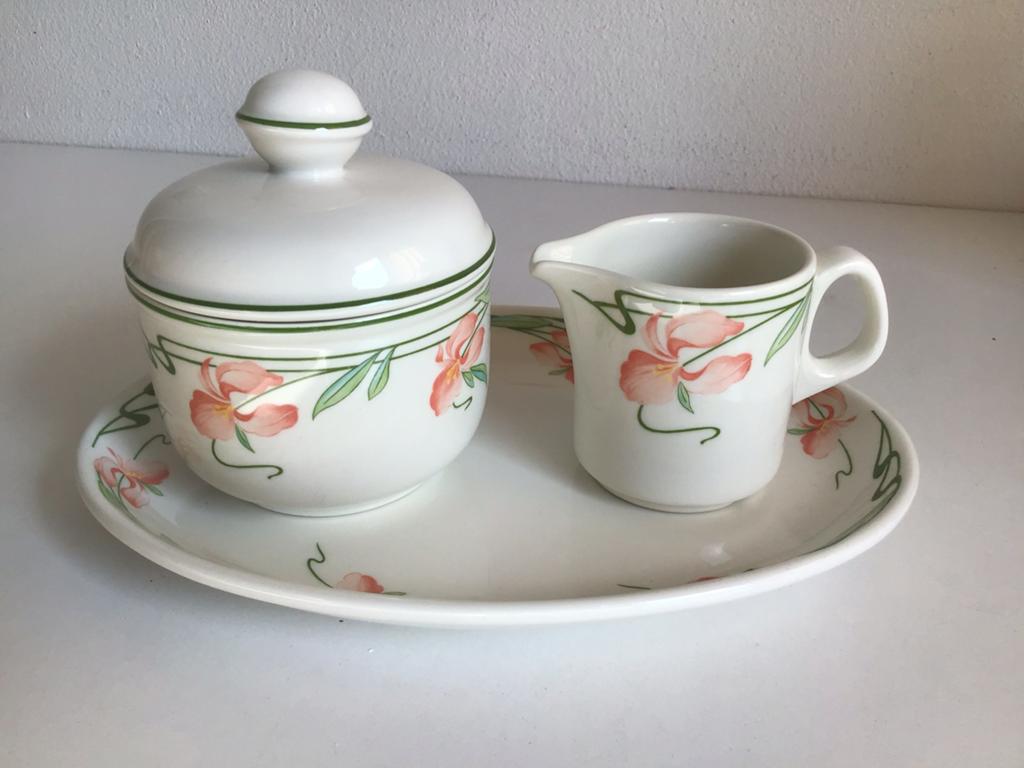 Villeroy & Boch roomstel Miami melkkan suikerpot schaal NIEU, Ophalen of Verzenden, Nieuw, Porselein