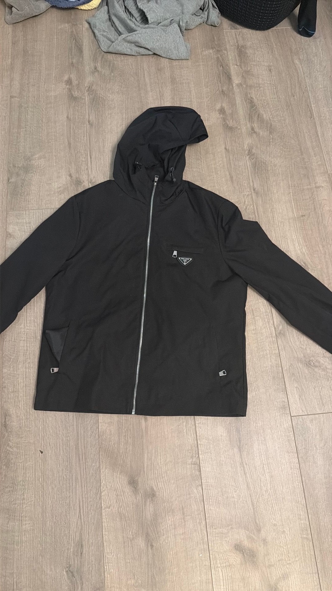 Prada windbreaker maat S, Ophalen of Verzenden, Zo goed als nieuw, Zwart
