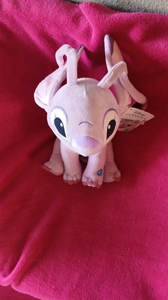ROZE ANGEL-PLUCHE KNUFFEL MET GELUID 30cm NIEUW, Ophalen of Verzenden, Nieuw, Overige typen