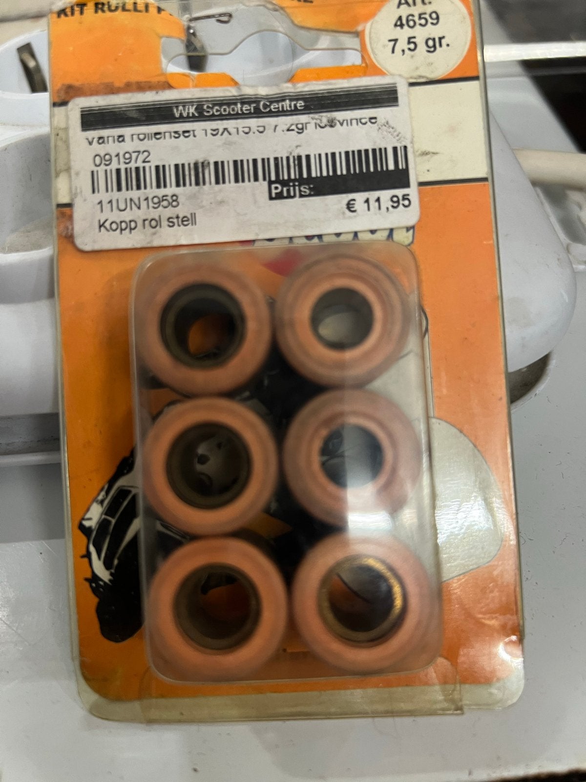 Vario rollenset 7,5 gr voor scooter, Fietsen en Brommers, Ophalen of Verzenden, Nieuw, Overige typen, Overige merken