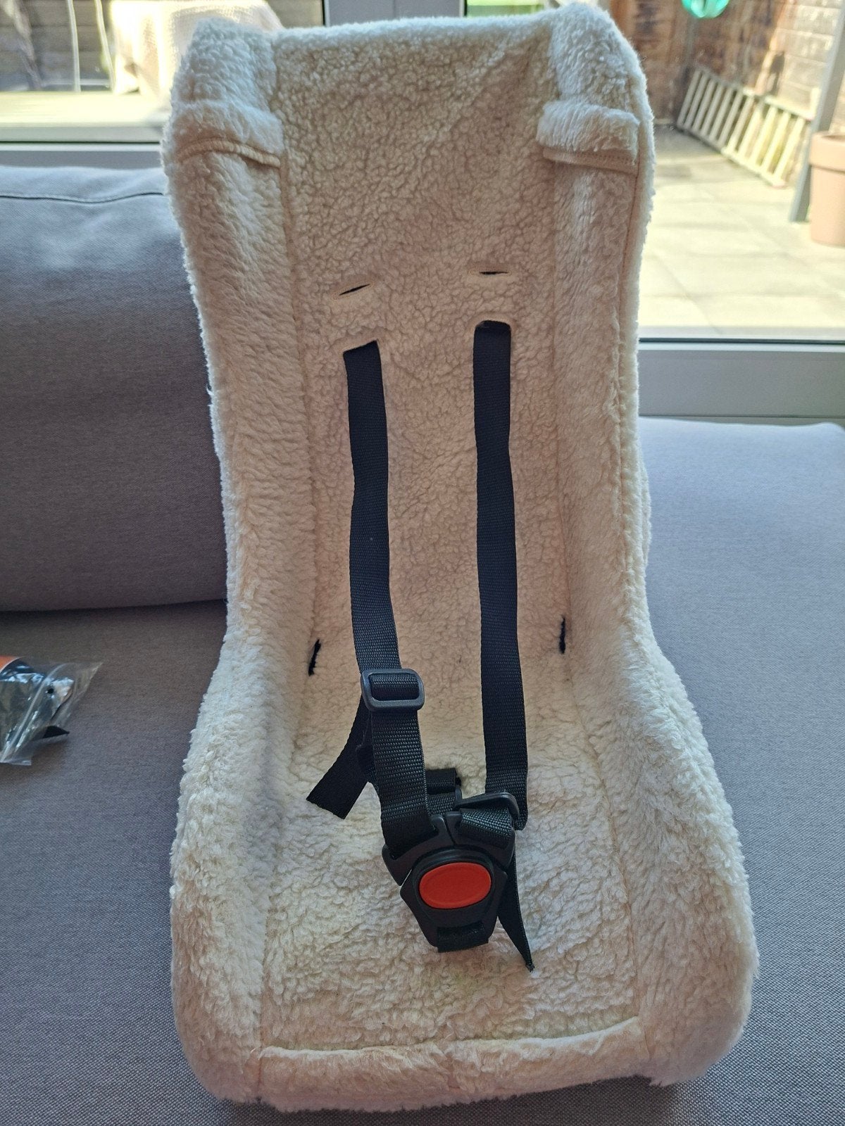 Melia Babyschaal bakfiets met Schapenvacht Comfort, Fietsen en Brommers, Ophalen, Zo goed als nieuw, 1 kind, Overige merken