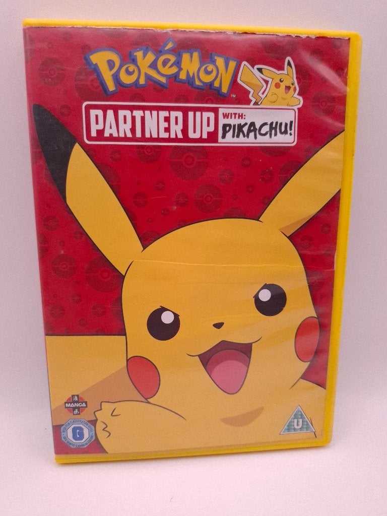 Pokemon partner up with pikachu dvd, Gebruikt, Tekenfilm, Anime (Japans), Ophalen of Verzenden