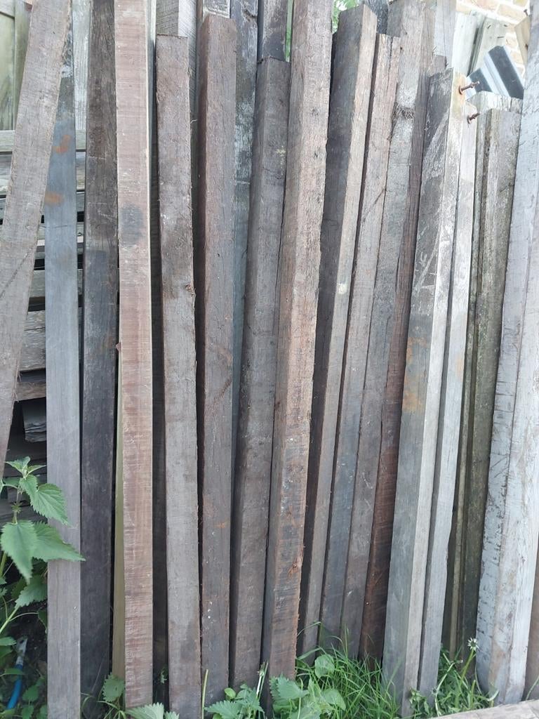 Hardhouten asobe palen, Tuin en Terras, Palen, Balken en Planken, Ophalen, 250 cm of meer, Palen