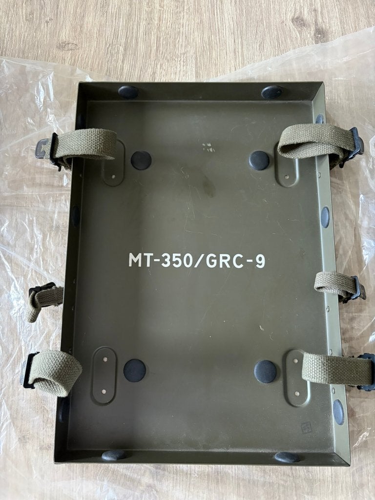 US Army Signal Corps mounting plaat MT-350 voor GRC-9, Ophalen of Verzenden, Landmacht, Amerika, Overige typen