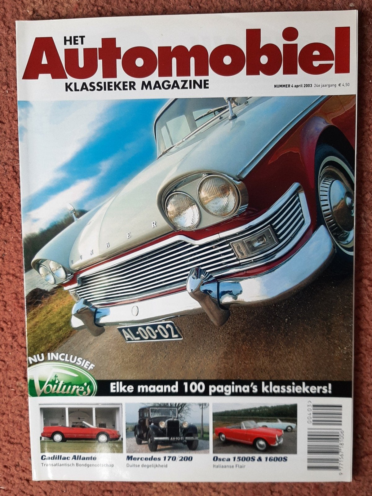 Het Automobiel Klassieker Magazine - Nummer 4 april 2003, Ophalen of Verzenden, Gelezen, Algemeen, Diverse auteurs
