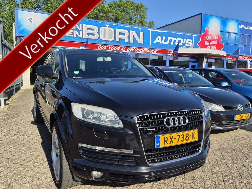 Audi Q7 3.6 FSI quattro Pro Line+ Trekhaak 21'' L.M.V Nw APK, Auto's, Audi, Automaat, Zwart, Leder, 147 €/maand