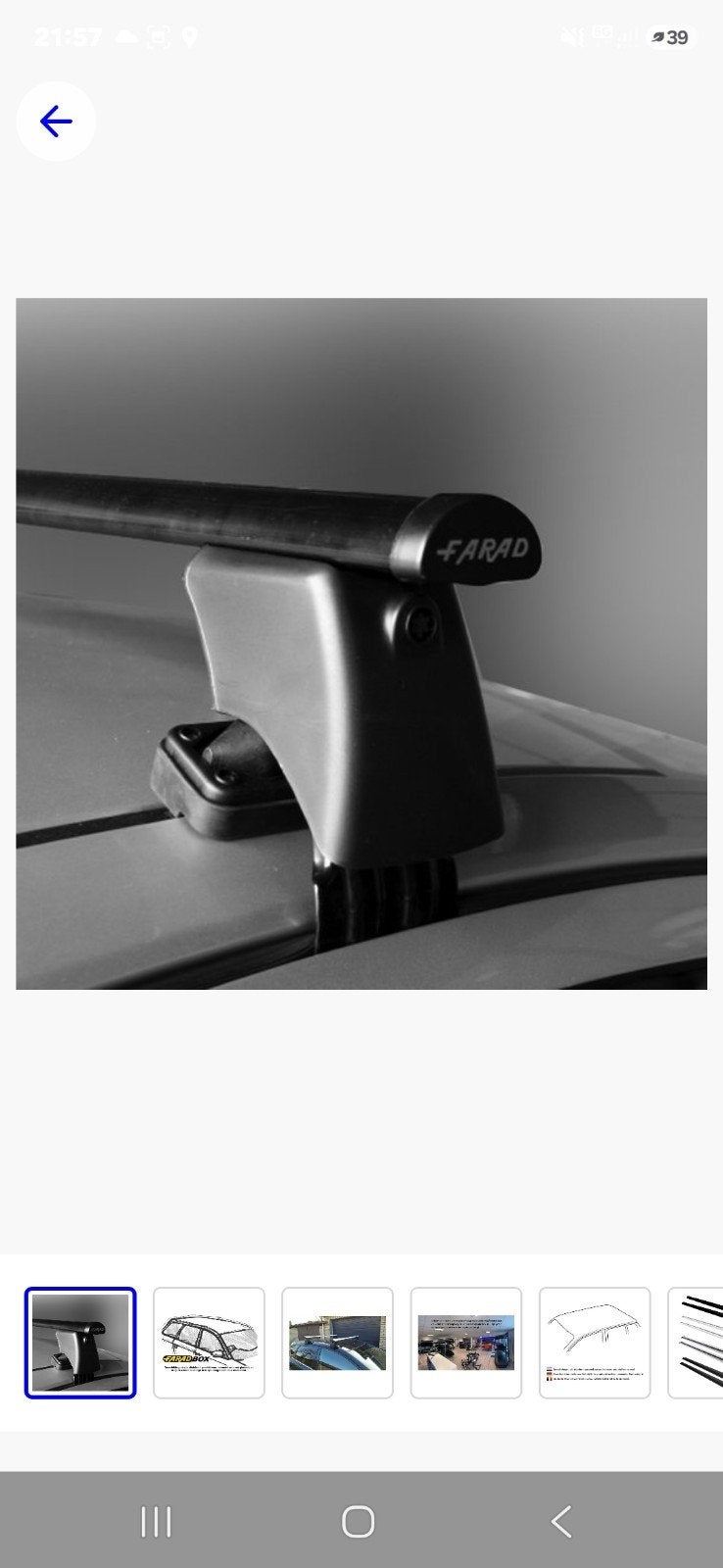 Farad dakdragers voor Toyota Auris 2013-2018, Auto diversen, Dakdragers, Ophalen, Gebruikt