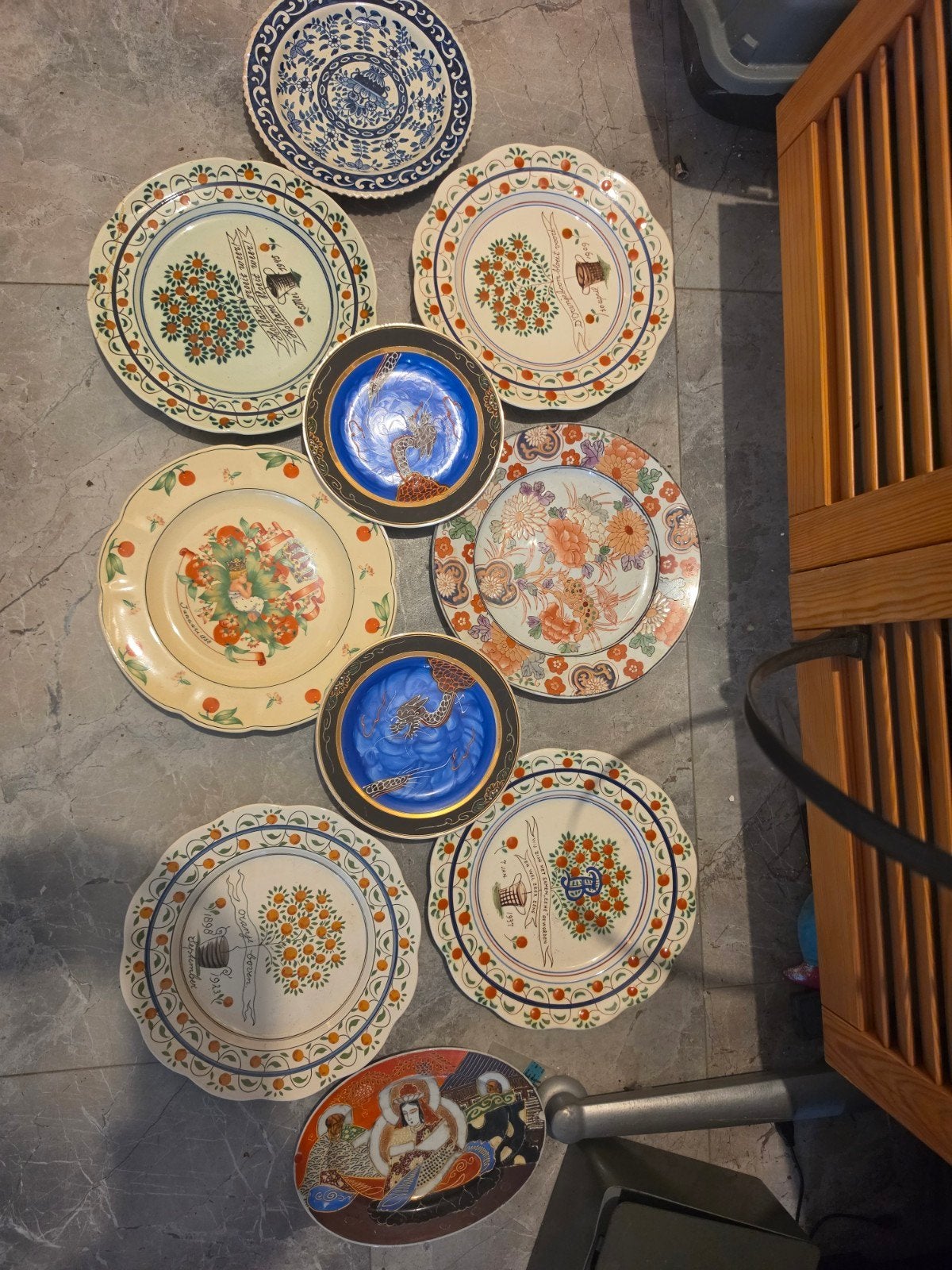 10 Antieke Borden - Diverse Soorten en Stijlen alles 50 euro, Antiek en Kunst, Ophalen of Verzenden