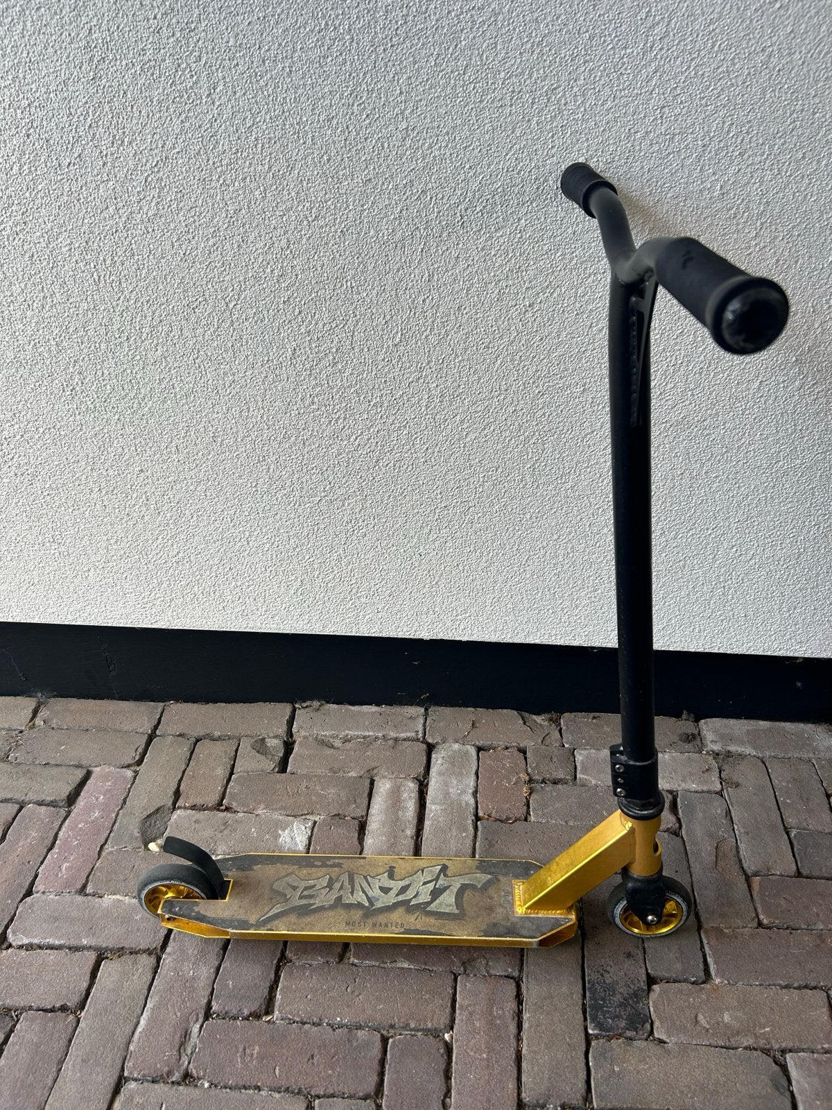Story Stuntstep Goud/Zwart - Gebruikt, Fietsen en Brommers, Steps, Ophalen, Gebruikt, Gewone step