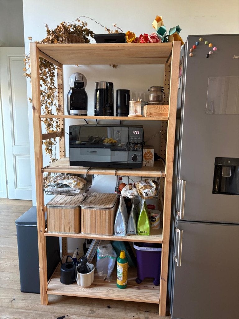 IKEA IVAR open houten stellingkast – grenenhout, Ophalen, Zo goed als nieuw