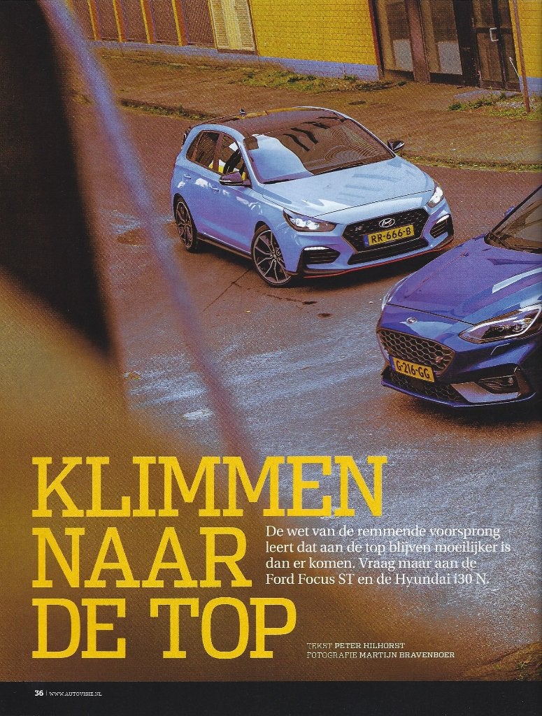 Autovisie test Ford Focus ST versus Hyundai i30N 2020, Boeken, Ophalen of Verzenden, Gelezen, Ford
