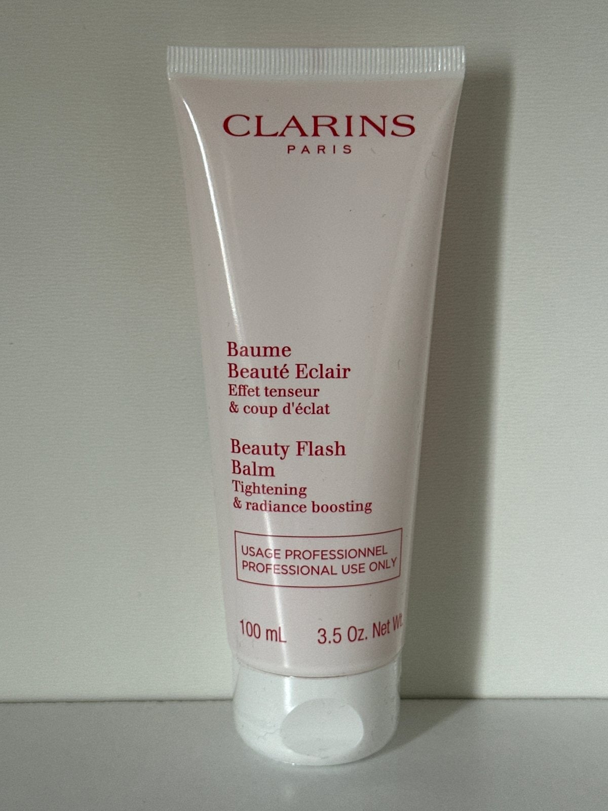 Clarins Beauty Flash Balm Salonformaat 100 ml, Sieraden, Tassen en Uiterlijk, Ophalen of Verzenden, Nieuw, Gehele gezicht, Verzorging