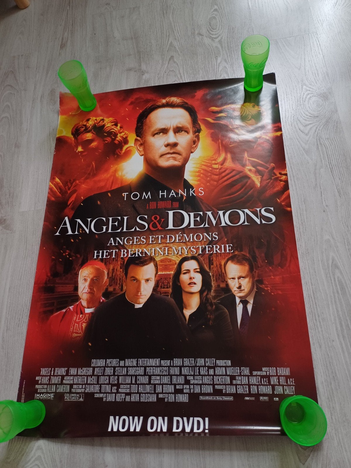Angels & Demons Filmposter - 100x70cm, Deurposter of groter, Ophalen of Verzenden, Film en Tv, Rechthoekig Staand