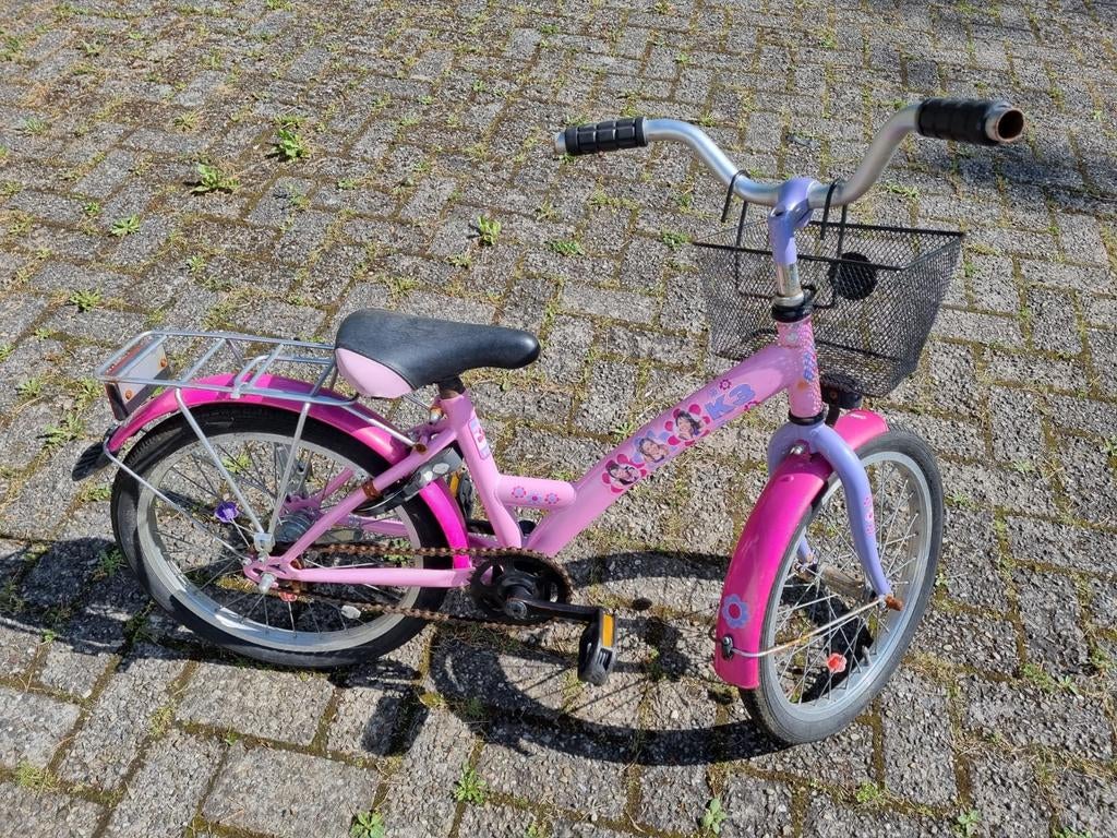 Meisjesfiets 18 inch wielen, Ophalen, Gebruikt, Terugtraprem, 18 inch