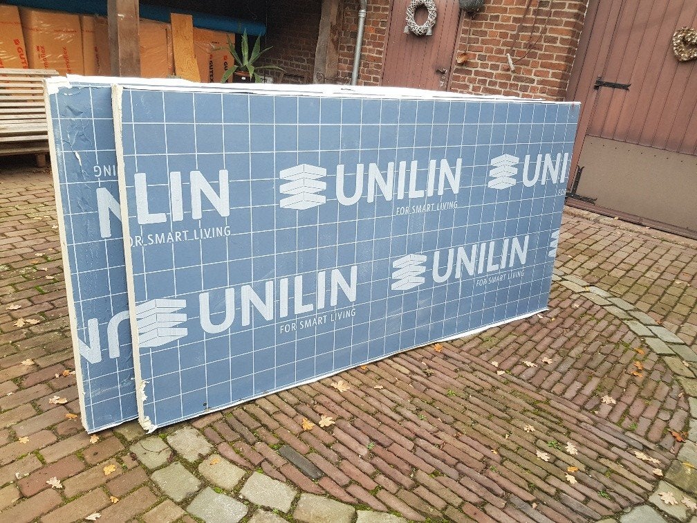 PIR platen Unilin, Doe-het-zelf en Verbouw, Ophalen, Zo goed als nieuw, Minder dan 5 m², 8 tot 12 cm