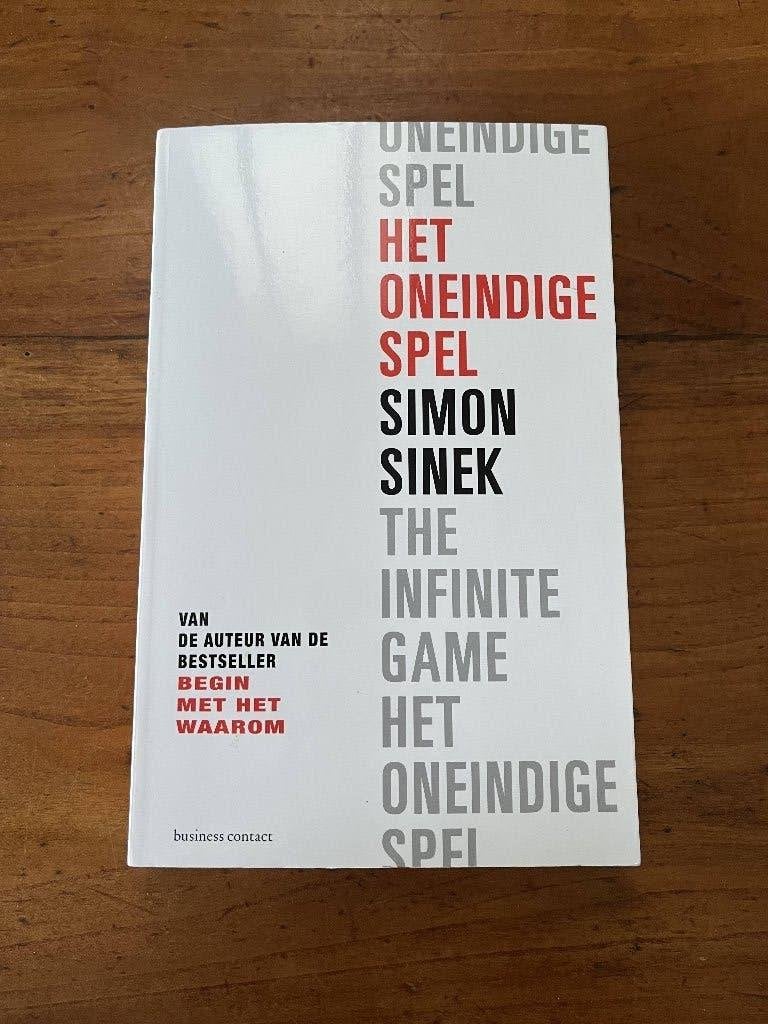 Het oneindige spel – Simon Sinek, Gelezen, Simon Sinek, Ophalen of Verzenden, Management