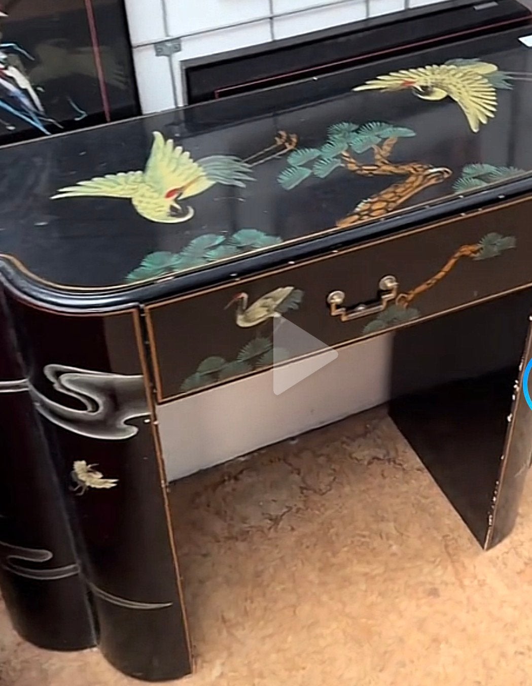 GEZOCHT aziatische oosterse chineze kaptafel, wandtafel, Ophalen of Verzenden, Zo goed als nieuw, 50 tot 100 cm, Minder dan 100 cm