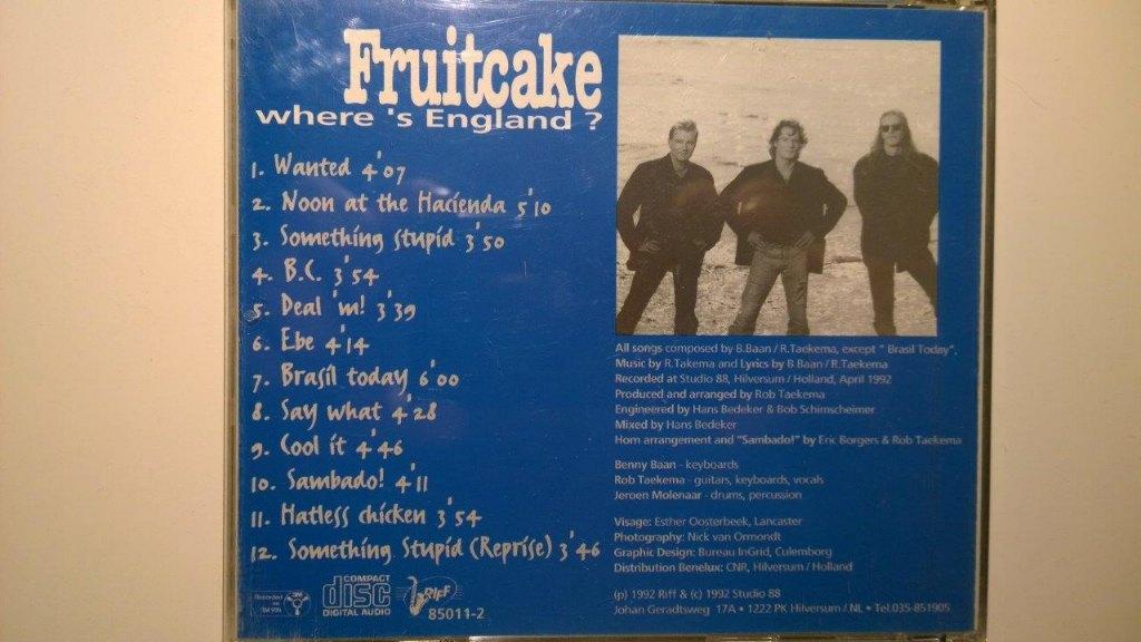 Fruitcake - Where's England, Cd's en Dvd's, Ophalen of Verzenden, Zo goed als nieuw
