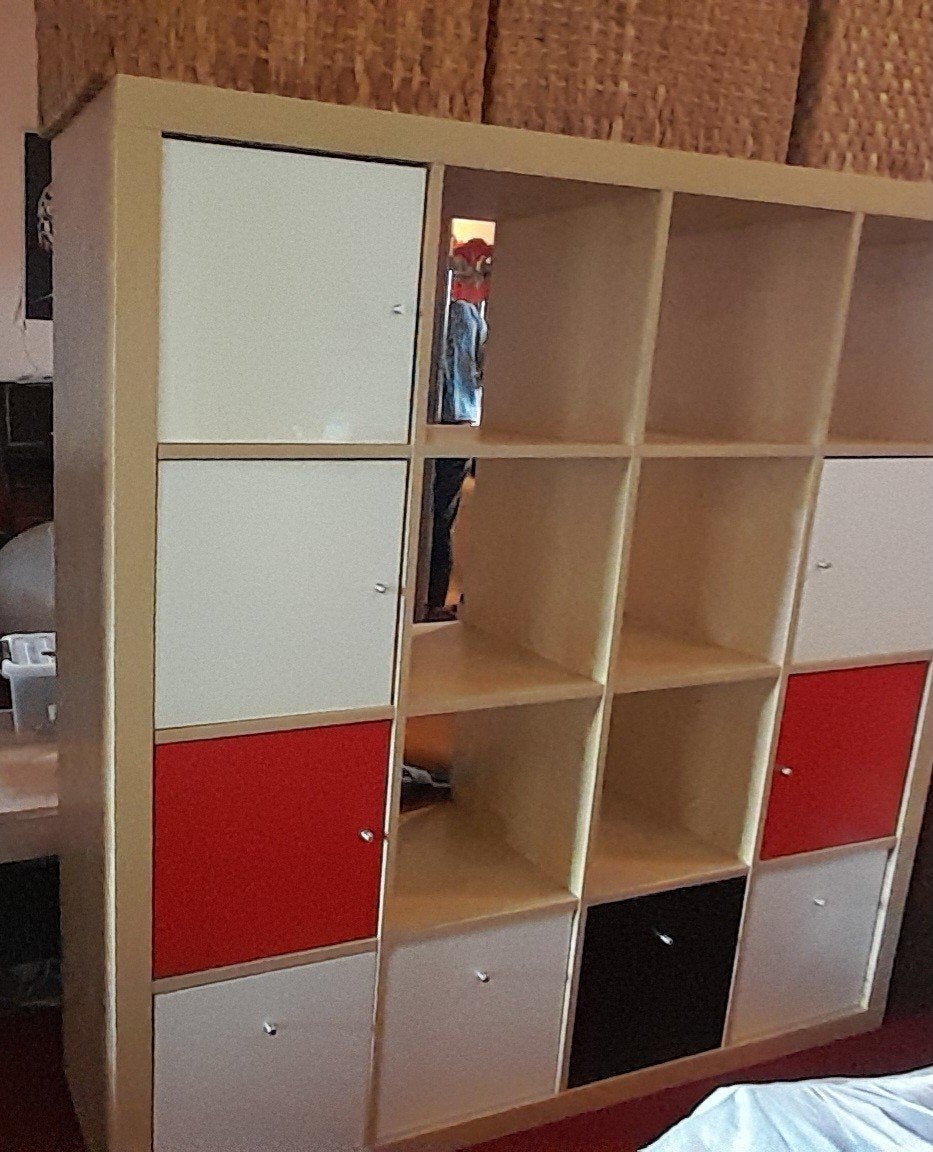 Ikea Kallax kast berkenhout fineer 150x150 cm, Huis en Inrichting, 100 tot 150 cm, Ophalen of Verzenden, Zo goed als nieuw, Minder dan 100 cm
