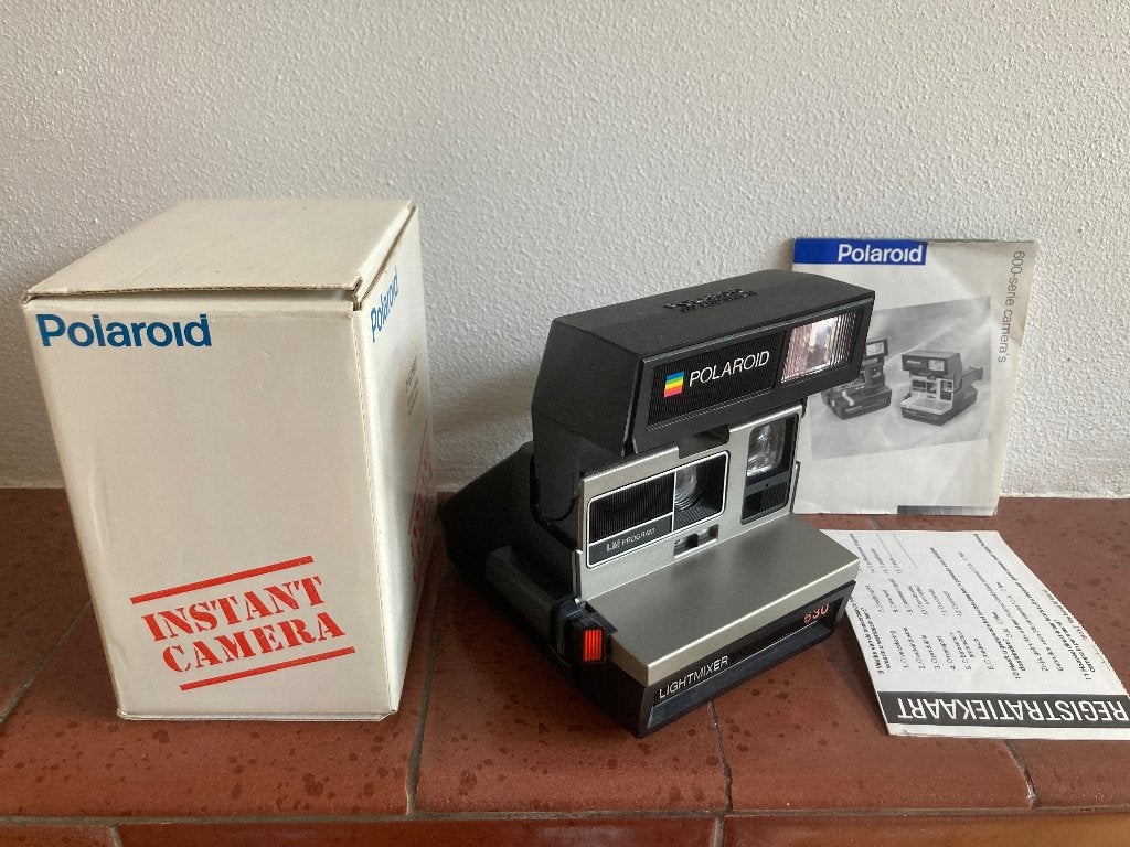 Vintage Polaroid Lightmixer 630 met foto cassette jaren 80, Ophalen of Verzenden, Zo goed als nieuw, Polaroid, Polaroid