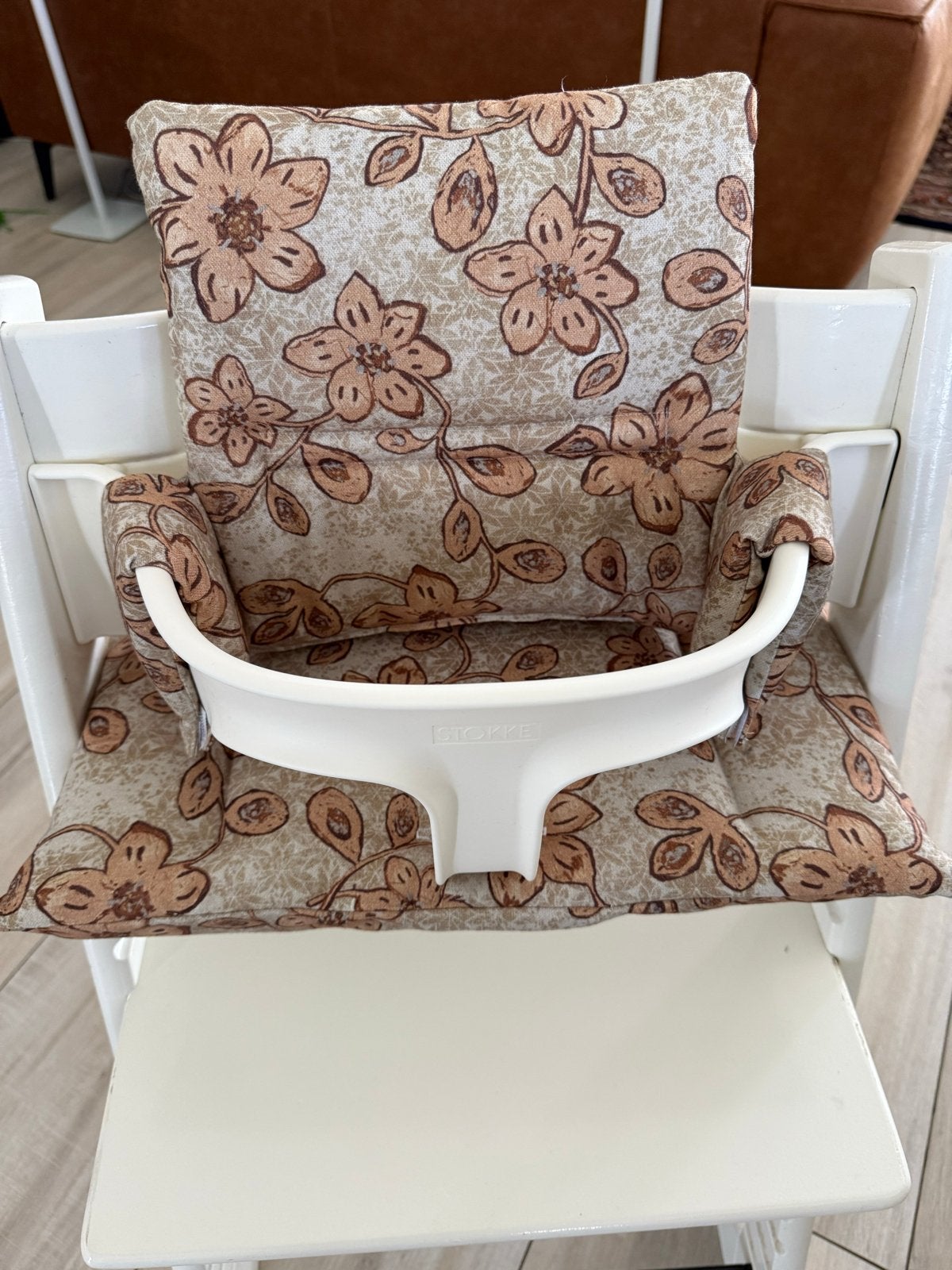 Kussenset Stokke Tripp Trapp vintage bloemen nieuw, Ophalen of Verzenden, Nieuw, Meegroeistoel, Stoelverkleiner