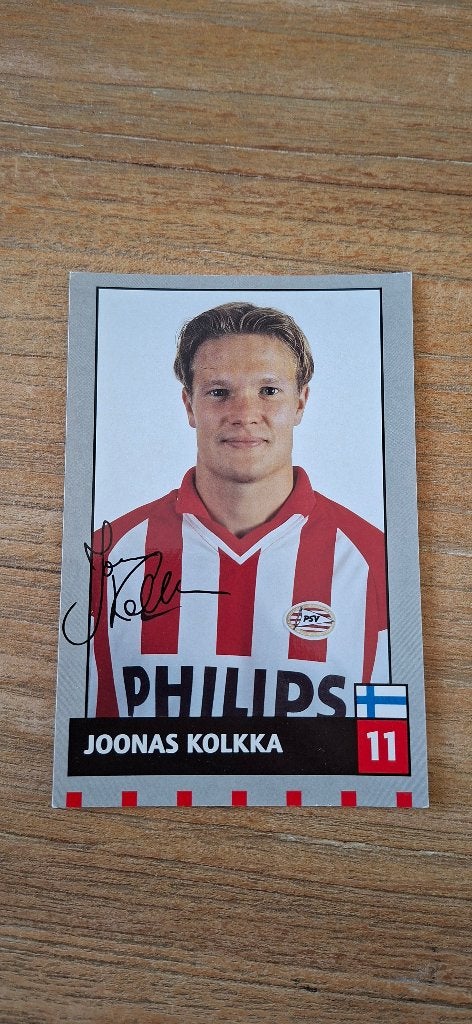 Spelerskaart; Joonas Kolkka # PSV Feyenoord, Ophalen of Verzenden, Nieuw, PSV, Spelerskaart