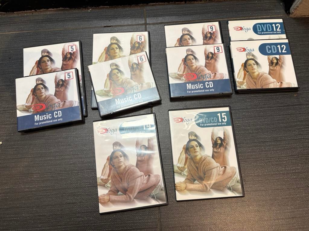 Club joy yoga dvd en cd 5-15 6 stuks, Cursus of Instructie, Yoga, Fitness of Dans, Alle leeftijden, Ophalen of Verzenden