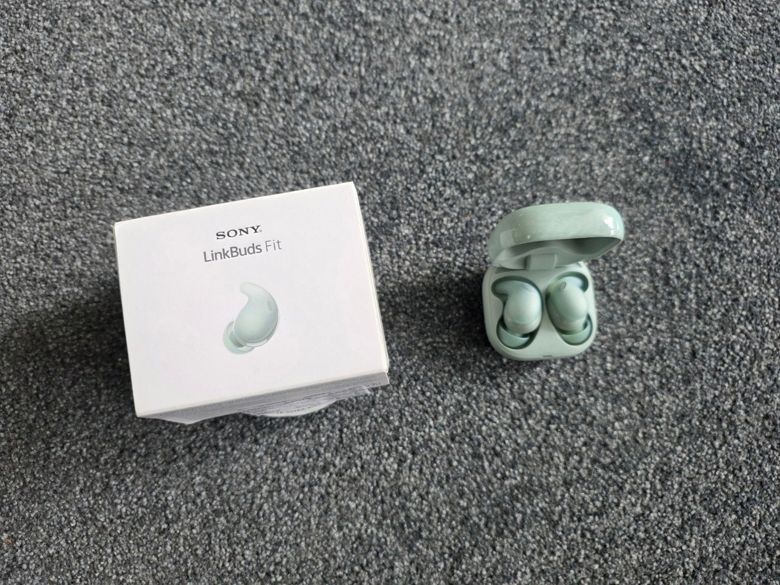 Sony LinkBuds Fit - Zo goed als nieuw, Audio, Tv en Foto, Koptelefoons, Zo goed als nieuw, In-ear, Sony, Groen, Bluetooth, Draadloos
