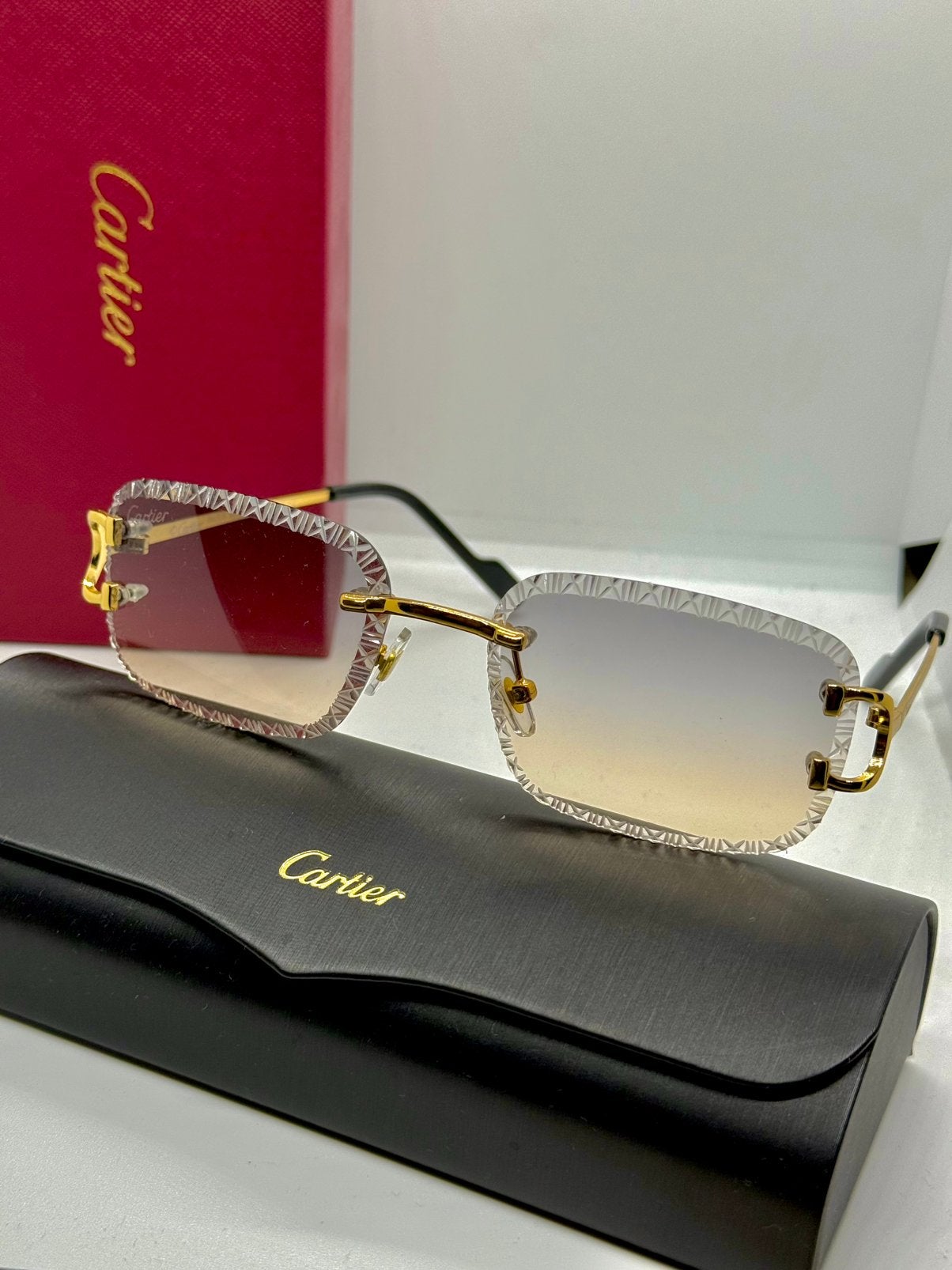 Cartier Diamond cut zonnebril, Ophalen of Verzenden, Zo goed als nieuw, Overige kleuren, Overige merken