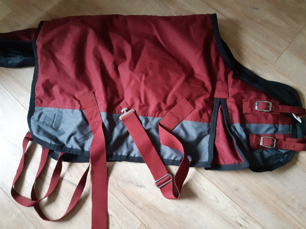 Nieuwe gevoerde regendeken voor Shetlander, Dieren en Toebehoren, Ophalen, Shetlander/Mini, Nieuw, Dubbele borstsluiting