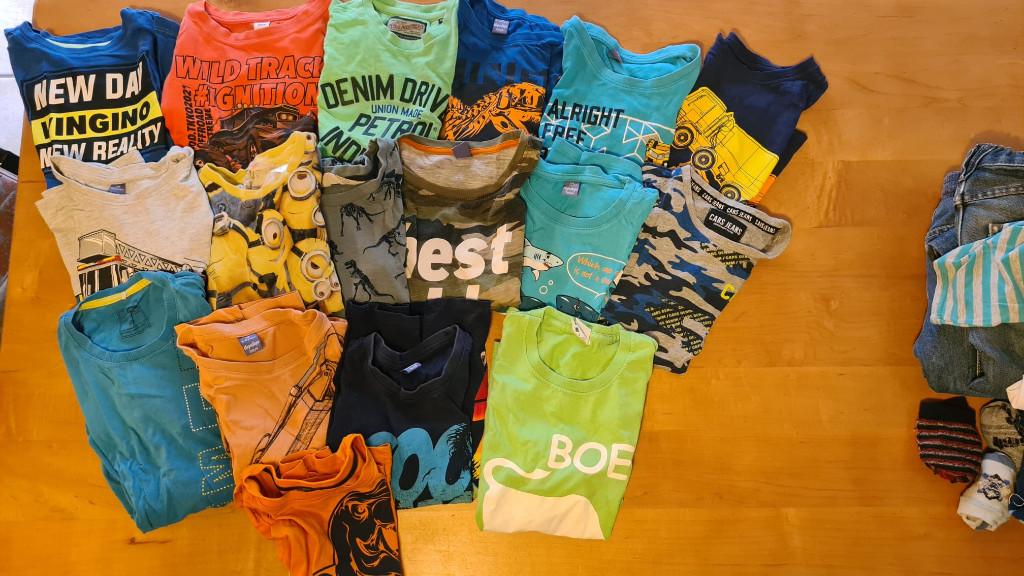 Jongens kleding pakket van 22 stuks in maat 116, Ophalen of Verzenden, Zo goed als nieuw, Maat 116