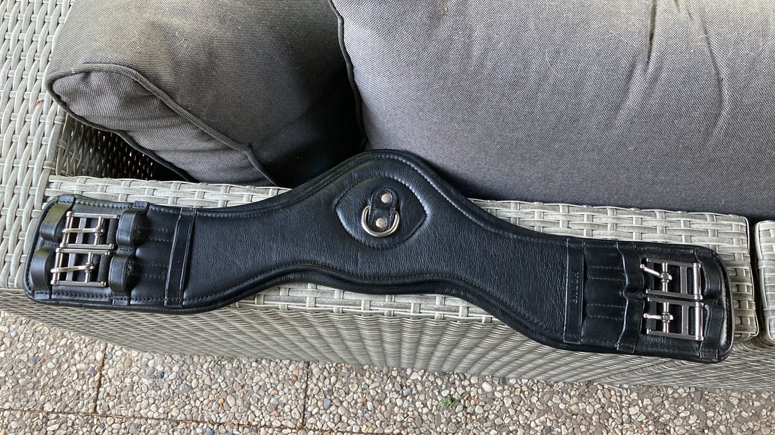 Nieuwe leren singel Horka dressuur anatomisch 60/80cm, Dieren en Toebehoren, Paarden en Pony's | Hoofdstellen en Tuigage, Nieuw