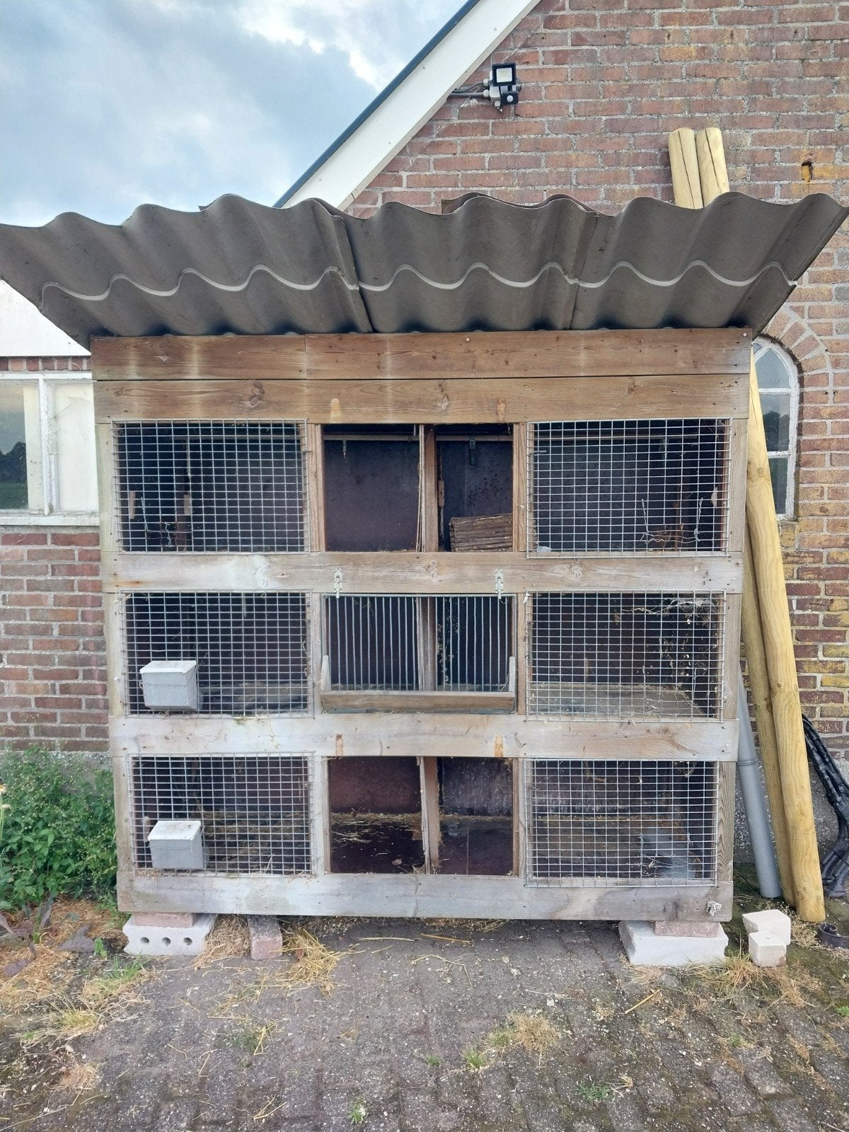 Konijnenhok, Dieren en Toebehoren, Knaagdieren en Konijnen | Hokken en Kooien, Ophalen, 90 cm of meer, Konijn, Hok