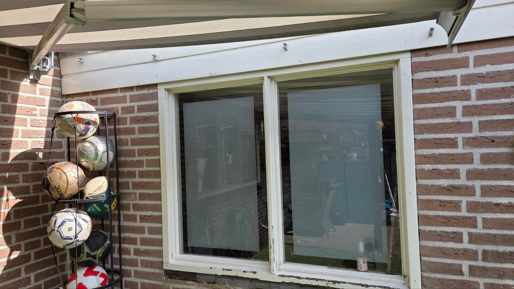 Gebruikt gevelraam met dubbelglas, Ophalen, Gevelraam of Ruit, Gebruikt, 80 tot 120 cm