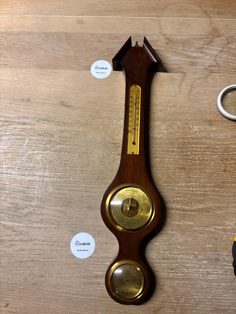wandbarometer met hygrometer en thermometer, Ophalen, Gebruikt, Barometer